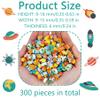 300 Pieces Space Mini Erasers Assortment Novelty Pencil Erasers Bulk for Rewards Prizes Gift Filler view 3