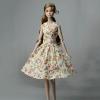 6pcs Fashion Countryside Floral Dress for 11.5" Doll Clothes Party Gown Outfits + 6 Pairs High Heel Shoes 1/6 view 4
