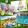 72 Pcs Sports Stress Balls Bulk 2.5 Inch Party Favor for Kids Mini Foam Stress Balls Pool Beach Toys Basketball Football Baseball Soccer Tennis Volleyball for Sports Party Supplies, Relief view 4