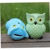 Cute Owl Ceramic Piggy Bank Personalized Money Saving Bank for Kids Girls Nursery Gift Decor Green Money Banks view 4