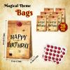 Containlol 28 Pcs Wizard Party Favor Bags Magical Treat Bags Paper Goodie Candy Bags Magical Wizard Birthday Party Favors for Kids Boy Girl Birthday Decor Gift Supplies view 3