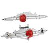 RZXYLRC Complete Metal Front Rear Axle for 1/10 RC Rock Crawler Axial Wraith 90018 90020 90045 RR10 90048 90053 (Silver) view 1