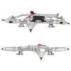 RZXYLRC Complete Metal Front Rear Axle for 1/10 RC Rock Crawler Axial Wraith 90018 90020 90045 RR10 90048 90053 (Silver) view 2