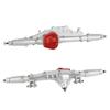 RZXYLRC Complete Metal Front Rear Axle for 1/10 RC Rock Crawler Axial Wraith 90018 90020 90045 RR10 90048 90053 (Silver) view 4