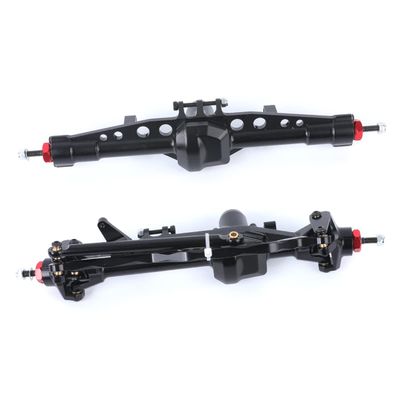 RZXYLRC Complete Metal Front & Rear Axle for Axial SCX10 III Ford Bronco AXI03014 1/10 RC Crawler Upgrades (Black)