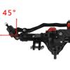 RZXYLRC Complete Metal Front Rear Axle for 1/10 RC Rock Crawler Axial Wraith 90018 90020 90045 RR10 90048 90053 (Black) view 4