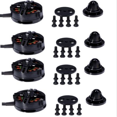 ZHIPAIJI for Flashhobby BE1806 1806 1400KV 2300KV 2700KV Brushless Motor for DIY RC Multirotor Airplane Fixed-Wing Racing (Color : 4PCS 1400KV Black)