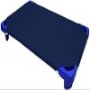 Standard Size Daycare/Pre-School Cot Sheets, 100% Cotton and Breatheable Corner Elastic Straps Fitted Toddler Sheets, Pack of 6 - Navy Blue Solid (23" W X 52" L) view 1
