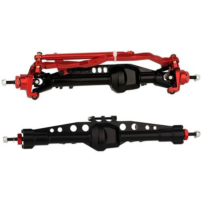 RZXYLRC Complete Metal Front & Rear Axle for Axial SCX10 III Ford Bronco AXI03014 1/10 RC Crawler Upgrades (red)