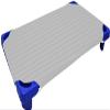 Daycare Cot Sheets for Toddler and Preschool Daycare Cot Sheet Set -Poly Cotton Fabric- Pre-School Cot Sheet- for Girls and Boys Cot Bed Fitted Sheet, Light Grey Stripe, Pack of 8: 22" W x 52" view 1