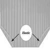 Daycare Cot Sheets for Toddler and Preschool Daycare Cot Sheet Set -Poly Cotton Fabric- Pre-School Cot Sheet- for Girls and Boys Cot Bed Fitted Sheet, Light Grey Stripe, Pack of 8: 22" W x 52" view 3