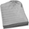 Daycare Cot Sheets for Toddler and Preschool Daycare Cot Sheet Set -Poly Cotton Fabric- Pre-School Cot Sheet- for Girls and Boys Cot Bed Fitted Sheet, Light Grey Stripe, Pack of 8: 22" W x 52" view 4