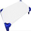 Daycare Cot Sheets for Toddler and Preschool Daycare Cot Sheet Set -Poly Cotton Fabric- Pre-School Cot Sheet- for Girls and Boys Cot Bed Fitted Sheet, White Stripe, Pack of 8: 22" W x 52" view 1