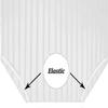 Daycare Cot Sheets for Toddler and Preschool Daycare Cot Sheet Set -Poly Cotton Fabric- Pre-School Cot Sheet- for Girls and Boys Cot Bed Fitted Sheet, White Stripe, Pack of 8: 22" W x 52" view 3