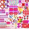 Thuodo 156 Pcs Valentines Day Party Favor Toys Assortment Classroom Exchange Gifts Mini Toys Stickers Stampers School Party Prizes for Boys Girls view 1