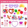 Thuodo 156 Pcs Valentines Day Party Favor Toys Assortment Classroom Exchange Gifts Mini Toys Stickers Stampers School Party Prizes for Boys Girls view 3