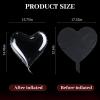 10 Pack Heart Shaped Light up Balloons Clear Heart LED Bobo Transparent Balloons with Red Lights for Christmas, Valentine s Day Wedding Birthday Party Decoration view 2