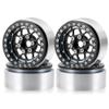 4Pcs Aluminum 1.9" Beadlock Wheels Rims for 1/10 TRX-4 SCX10 CC01 F350 D90 90034 RC Crawler Car (Black + Titanium) view 1