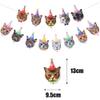 AIXITONG Cat Face Hanging Bunting Birthday Sign for Birthday Party Princess Decorations view 2