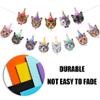 AIXITONG Cat Face Hanging Bunting Birthday Sign for Birthday Party Princess Decorations view 4