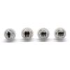 Arcity 4 Pcs/Lot 24mm Arcade LED Push Buttons Illuminated 1P 2P 3P 4P Players Lit with Microswitch for Arcade Machine Games Console Parts 5V White New view 1