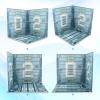Menolana 1/12 Scale Backdrop Show Display Organizer Collection Diorama for Action Figures, Style A view 4