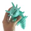 1 Teal Axolotl Fidget - Large Wiggle Articulated Jointed Moving Axolotyl Toy - Unique Gift, Lover, Decoration (1 Teal) view 1