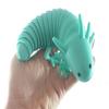 1 Teal Axolotl Fidget - Large Wiggle Articulated Jointed Moving Axolotyl Toy - Unique Gift, Lover, Decoration (1 Teal) view 4
