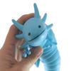 1 Blue Axolotl Fidget - Large Wiggle Articulated Jointed Moving Axolotyl Toy - Unique Gift, Lover, Decoration (1 Blue) view 4
