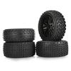 4Pcs 86mm Tires Wheel Tyre for Wltoys 144001 124019 104001 RC Car Upgrade Parts 1/10 1/12 1/14 Scale Off Road Buggy ( Color : Black ) view 2