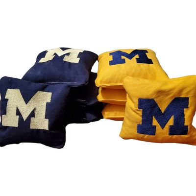 All Weather Michigan Cornhole Bags (8 bags)