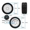 4Pcs RC Car Wheel Tires Tyres for SG 1603 SG 1604 SG1603 SG1604 1/16 RC Car Spare Parts Accessories ( Color : Black ) view 2