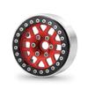 BAIJAC 1/2/4PCS 1.9 Inch Metal Alloy Beadlock Wheel Rims for Axial SCX10 90046 90047 CC01 TRX4 1/10 RC Crawler Car Parts ( Color : Red 1PCS ) view 1