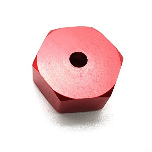 4PCS 5mm to 12mm Metal Combiner Wheel Hub Hex Adapter for WPL D12 C24 C34 B24 B36 MN D90 D99 RC Car Upgrade Parts ( Color : Red )