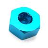 4PCS 5mm to 12mm Metal Combiner Wheel Hub Hex Adapter for WPL D12 C24 C34 B24 B36 MN D90 D99 RC Car Upgrade Parts ( Color : Titanium Color ) view 3
