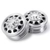 BAIJAC 1/2PCS CNC Metal Alloy Front Wheel Hub Rim for 1/14 Tamiya RC Car Tow Drag Trailer Truck R620 ( Color : 2pcs 8481 ) view 1