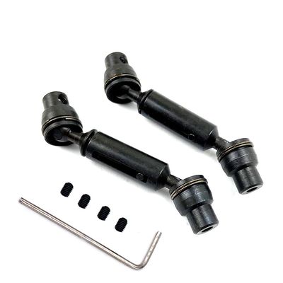 2PCS Upgrade Metal Drive Shaft for Henglong WPL B1 B16 B24 B36 C14 C24 C34 JJRC Q60 Q61 Q65 MN D90 D91 RC Car Spare Parts ( Color : Black )