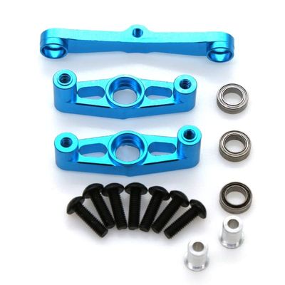 BAIJAC Metal Steering Assembly with Bearing for Tamiya TT02 TT-02 1/10 RC Car Upgrade Parts