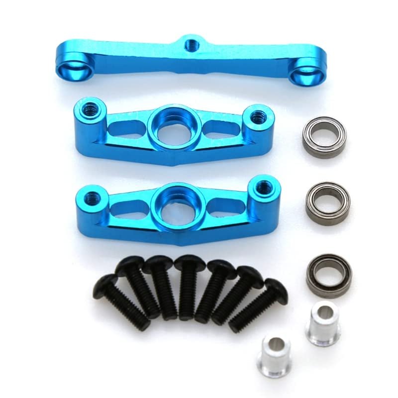 BAIJAC Metal Steering Assembly with Bearing for Tamiya TT02 TT-02 1/10 RC Car Upgrade Parts
