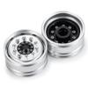 BAIJAC 1/2PCS CNC Metal Alloy Front Wheel Hub Rim for 1/14 Tamiya RC Car Tow Drag Trailer Truck R620 ( Color : 2pcs 8523 ) view 1