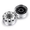 BAIJAC 1/2PCS CNC Metal Alloy Front Wheel Hub Rim for 1/14 Tamiya RC Car Tow Drag Trailer Truck R620 ( Color : 2pcs 8523 ) view 2