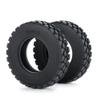BAIJAC 22mm/25mm Width Black Rubber Tyres Wheel Tires for Tamiya 1/14 RC Trailer Tractor Truck Front Rear Wheel Rims 5# ( Color : 25mm 4Pcs ) view 3