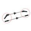 4 Pcs Metal Front Axle Drive Shaft Rear Axle Shaft for WPL C14 C24 C34 B14 B24 B36 MN D90 MN99S RC Car Upgrade Parts ( Color : Black ) view 2