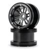 2.2inch Aluminum Alloy Beadlock 40mm Wheel Rim Hub for Axial Wraith 90018 SCX10 II 90046 TRAXXAS TRX-4 1/10 RC Car Parts ( Color : Black 2pcs ) view 1