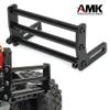 RC Front Bumper, Aluminum Alloy Front Bumper, RC Car Metal Front Bumper for 1/10 RC Car Crawler Chassis Gspeed LCG TRX4 SCX10 Dodge Power Wagon Cliffhanger Body Shell Accessory Parts (Black) view 2