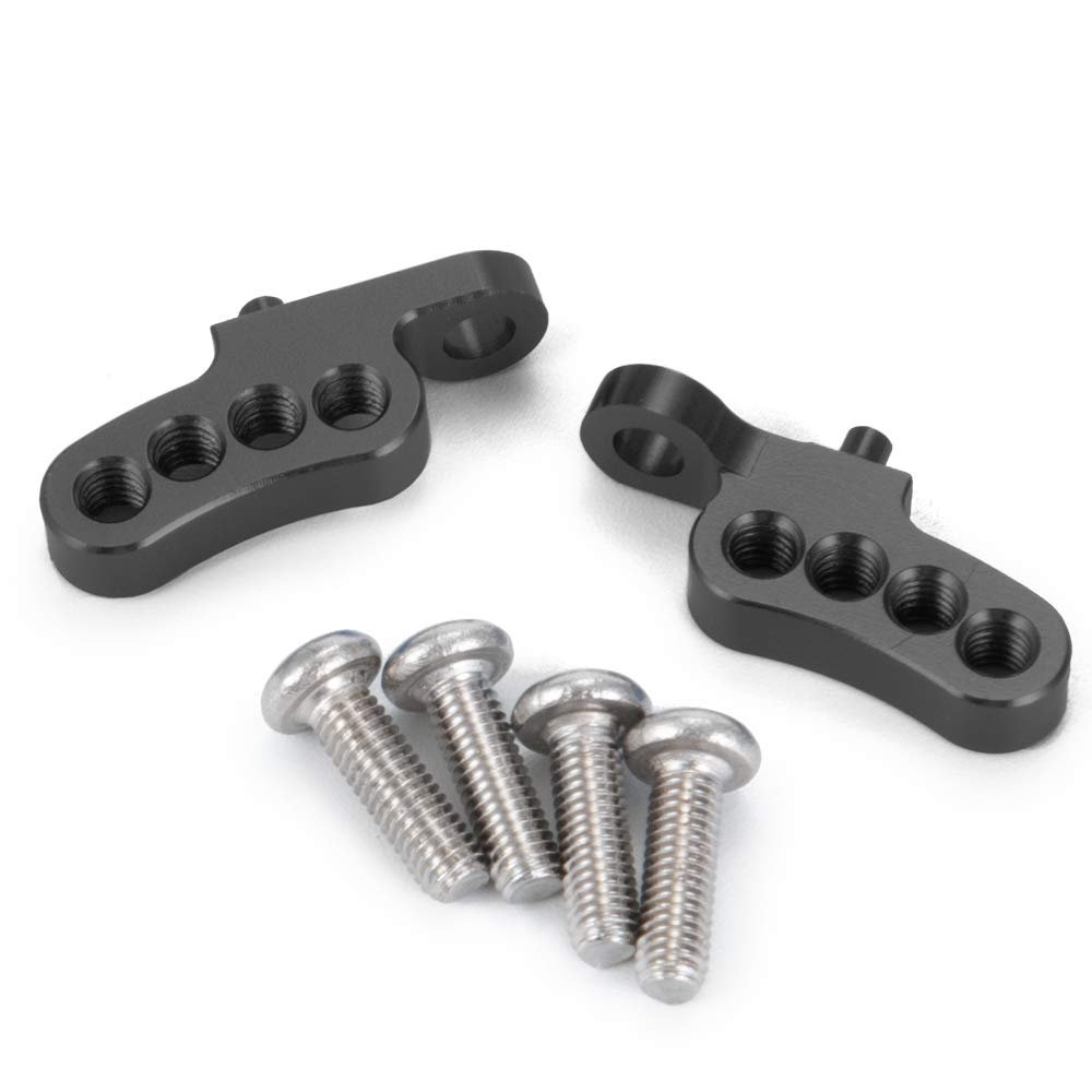 Aluminum Bearing Steering Bell Crank Assembly Set for Tamiya CC01 1/10 RC Crawler Car Upgrade Parts (Color : Green)