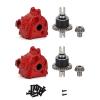 2 Pack Metal Differential and Gear Box Set for Wltoys 144001 144002 144010 124016 124018 124019 RC Car Upgrade Parts ( Color : Red ) view 1