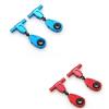 BAIJAC 2Pcs Metal Front Upper Suspension Arms Swing Arm for Tamiya TT-02 TT02 TT02T 1/10 RC Car Upgrade Parts ( Color : Red ) view 2