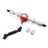 BAIJAC Metal Rear Bridge Axle with Shock Absorber Leaf Springs Suspension for WPL D12 B16 B36 B14 B24 RC Car Parts (Color : Set C Silver) view 2