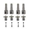 4 Set Metal Front Axle Drive Shaft CVD Wheel Axle Cup for WPL C14 C24 C34 B14 B24 B36 MN D90 MN99S RC Car Upgrade Parts ( Color : As Shown ) view 1